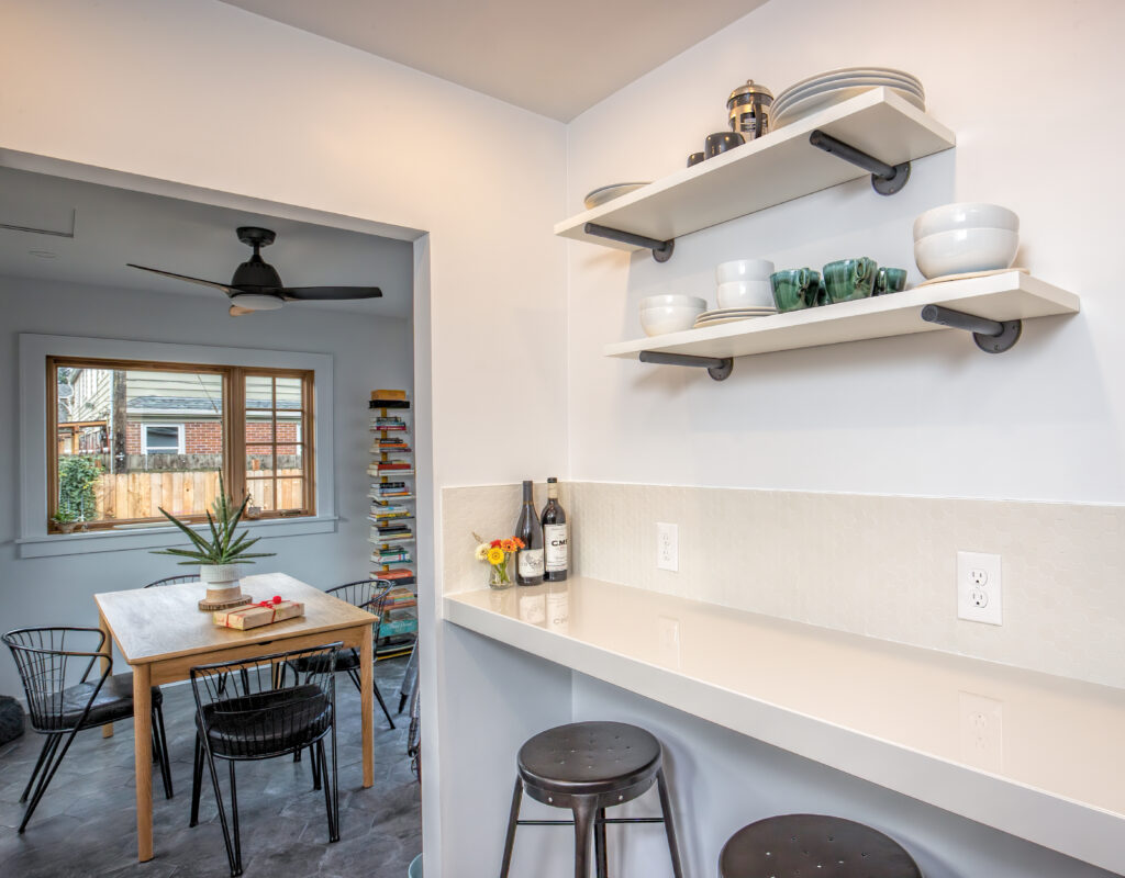 NE Portland Kitchen Remodel counter top bar addition