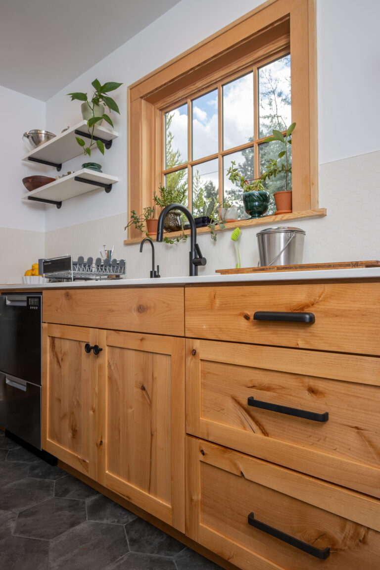 NE Portland Kitchen Remodel sink dishes drawers